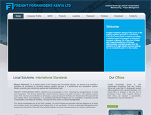 Tablet Screenshot of freightforwarders.co.ke